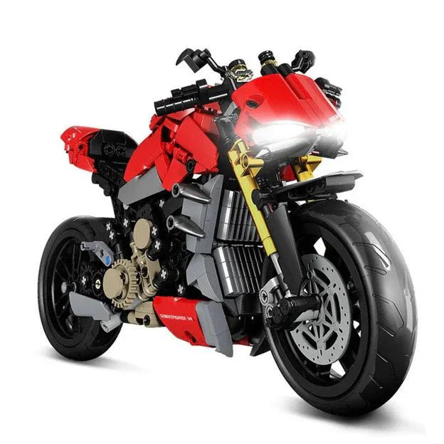 Brick MOC Naked Streetfighter Bike | 827pcs - Brick Car Merchant