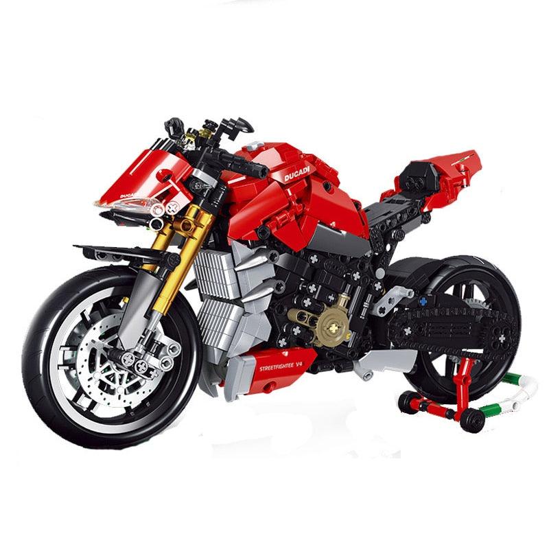 Brick MOC Naked Streetfighter Bike | 827pcs - Brick Car Merchant