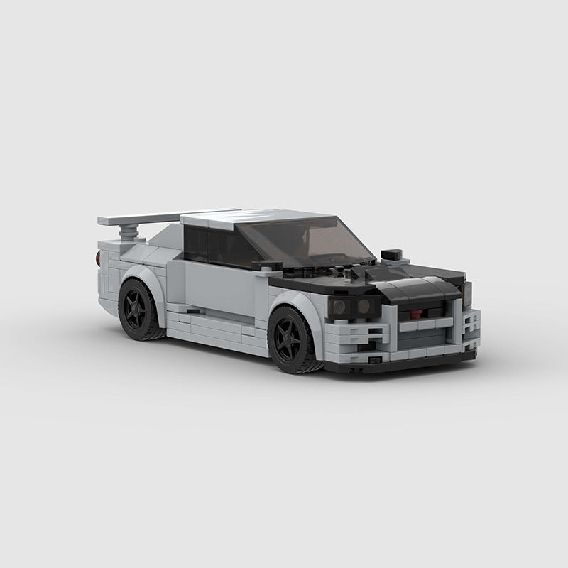 Brick MOC Nissan R34 Skyline GT-R - Brick Car Merchant
