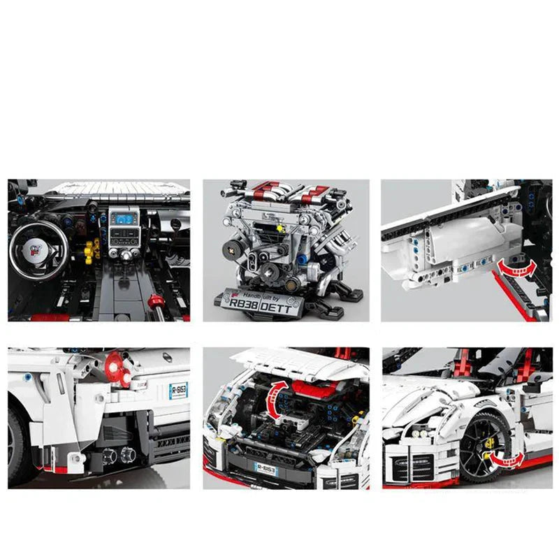 Brick MOC Nissan R35 GTR | Display Edition, 4098 pcs - Brick Car Merchant