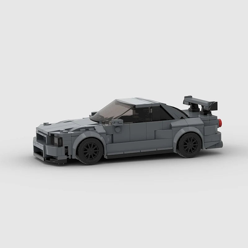 Brick MOC Nissan Skyline GT-R R34 - Brick Car Merchant