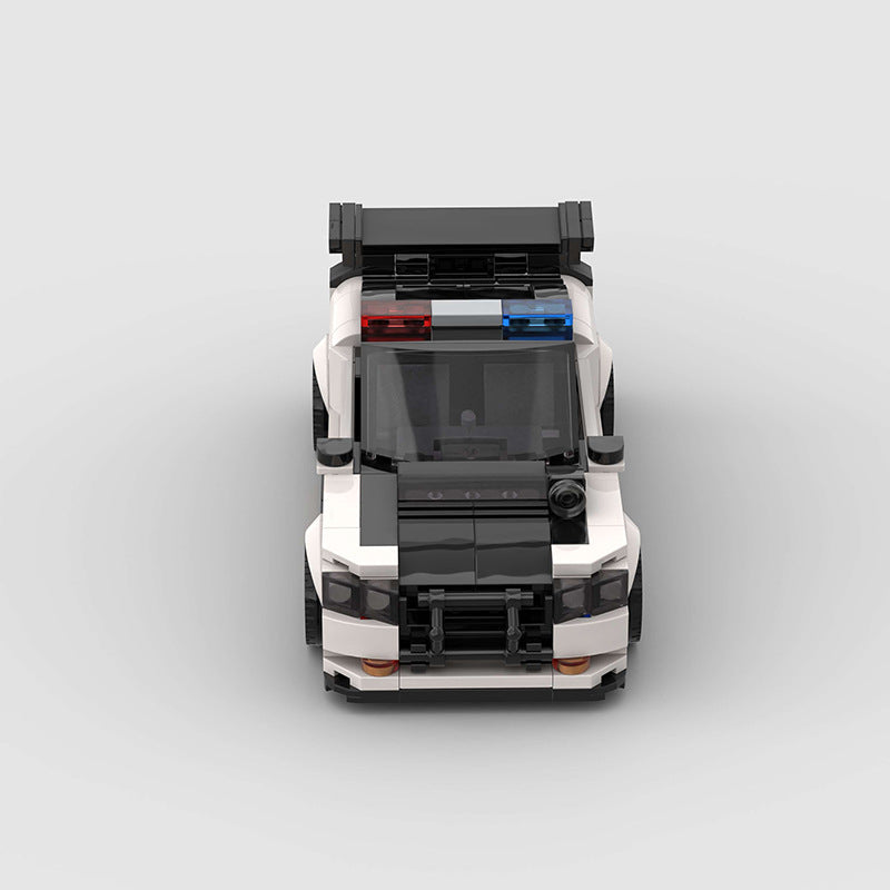 Brick MOC Nissan Skyline GT-R R34 Police - Brick Car Merchant