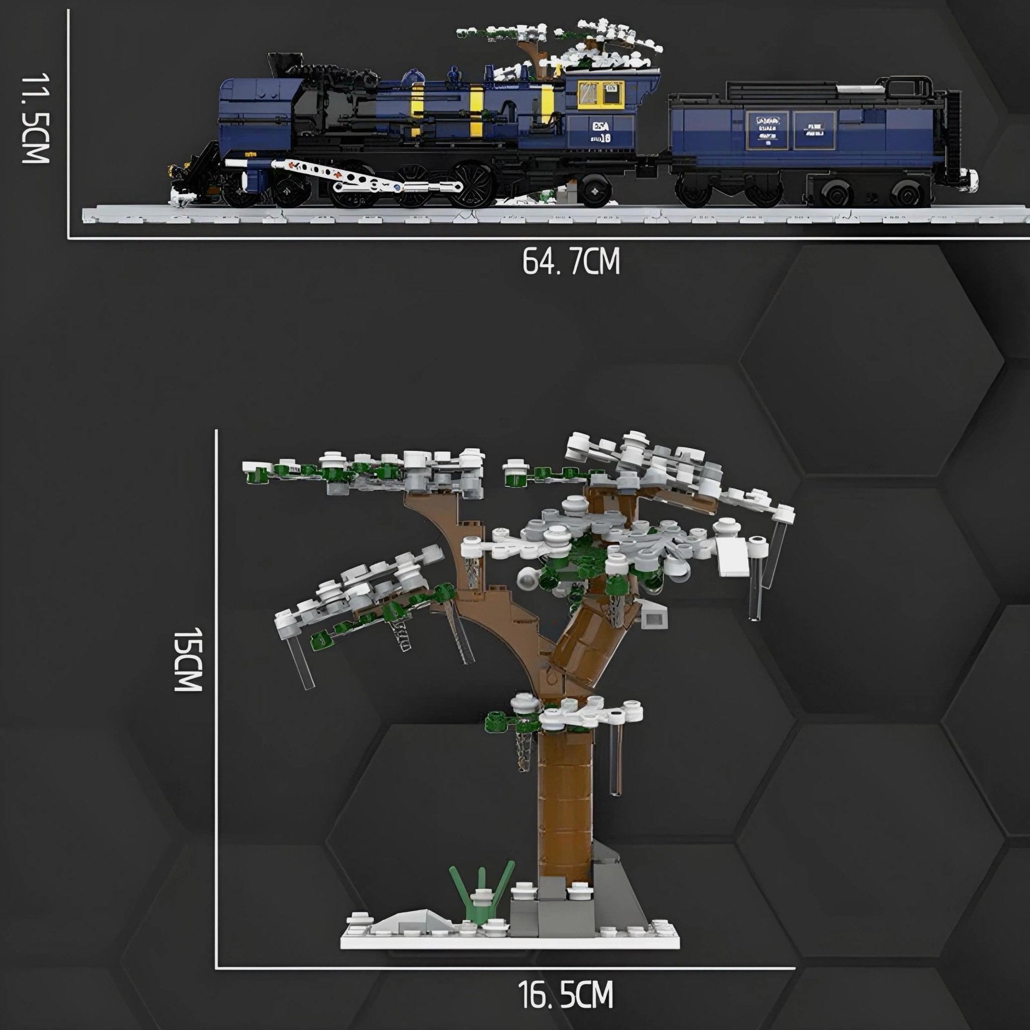 Brick MOC Oriental Steam Train | 1052pcs - Brick Car Merchant