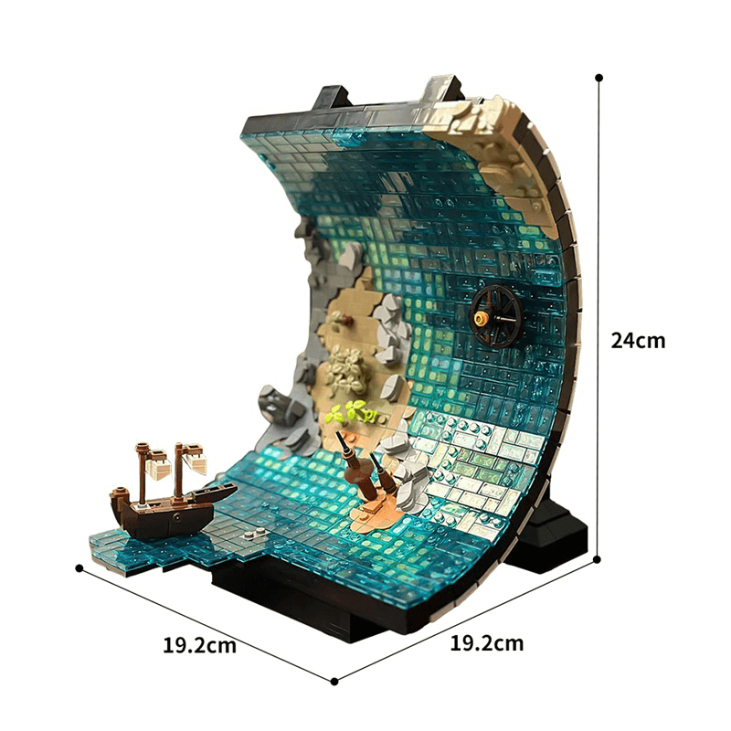 Brick MOC Perpetual Sailing Sculpture | 1271pcs - Brick Car Merchant