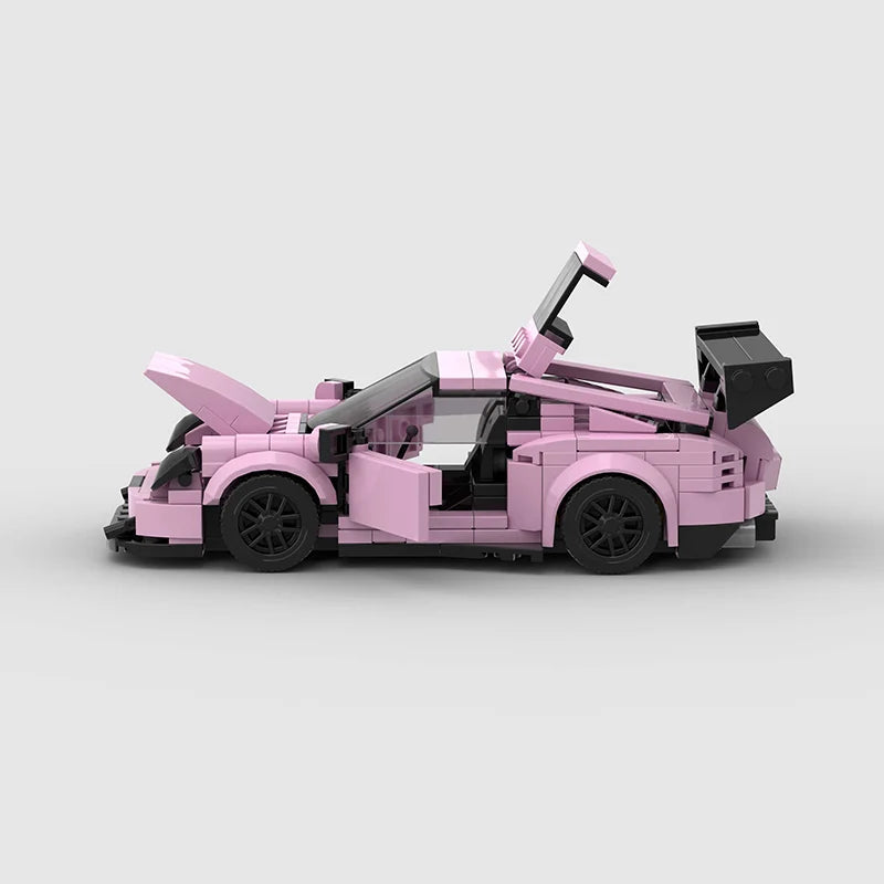 Brick MOC Porsche 911 GT3RS | Pink Edition - Brick Car Merchant