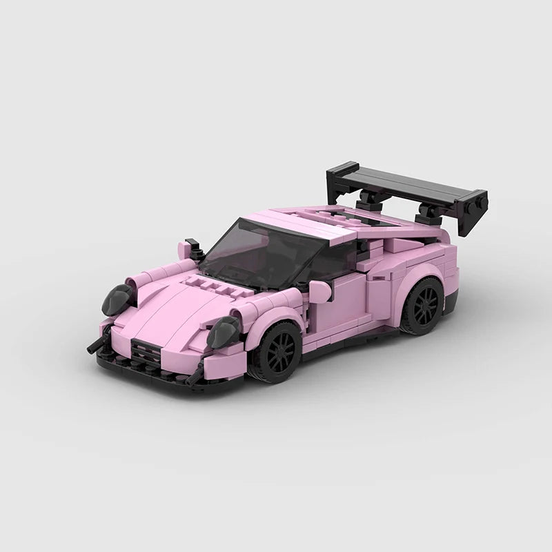 Brick MOC Porsche 911 GT3RS | Pink Edition - Brick Car Merchant