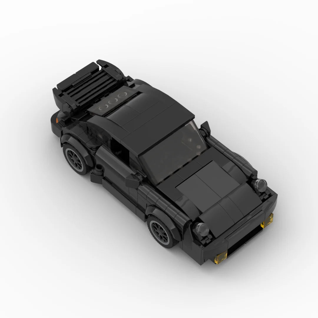 Brick MOC Porsche 911 Turbo | Black Edition - Brick Car Merchant