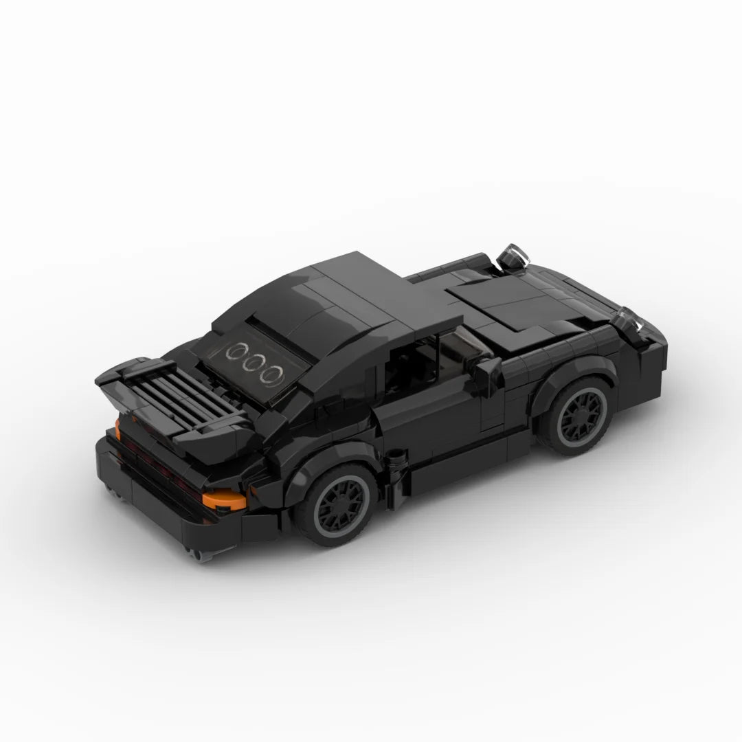 Brick MOC Porsche 911 Turbo | Black Edition - Brick Car Merchant