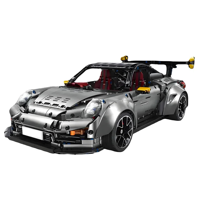 Brick MOC Porsche GT2 RS | Remote Control, Electric Air Suspension, Electric Door, 3389 pcs - Brick Car Merchant