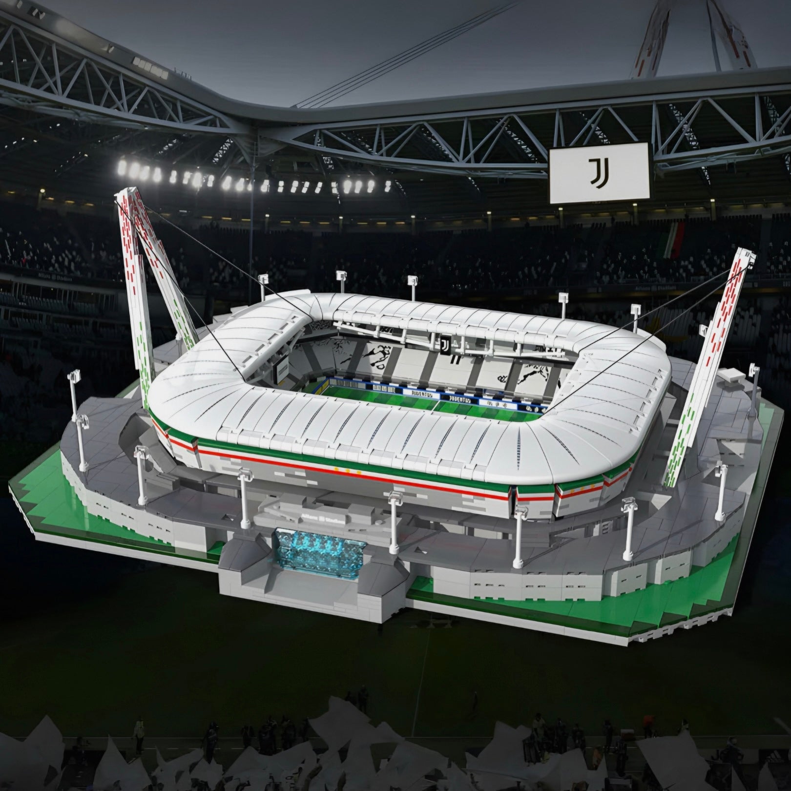 Brick MOC The Detailed Juventus Allianz Stadium | 3638pcs - Brick Car Merchant