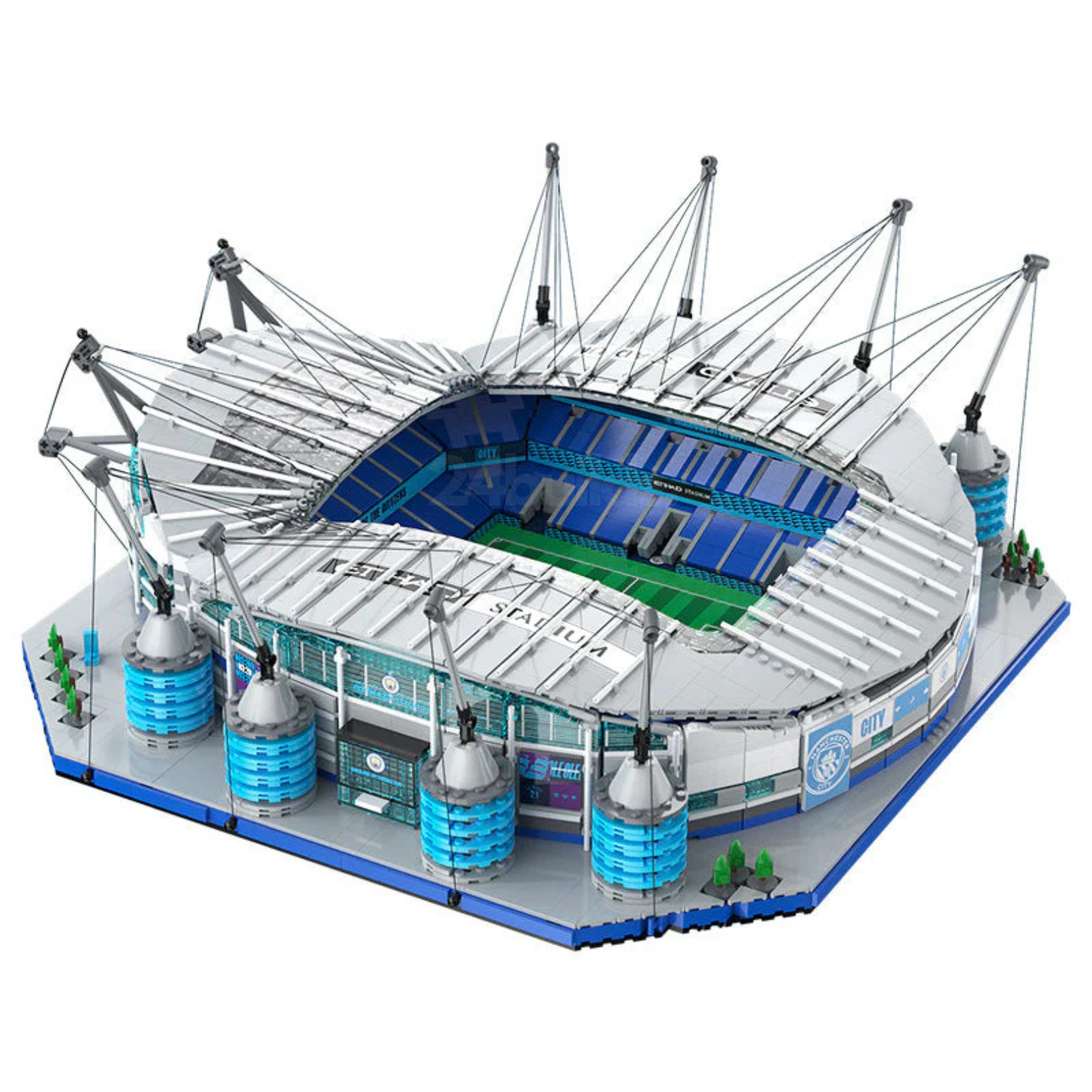 Brick MOC Manchester City Football Club Etihad Stadium | 4472pcs - Brick Car Merchant