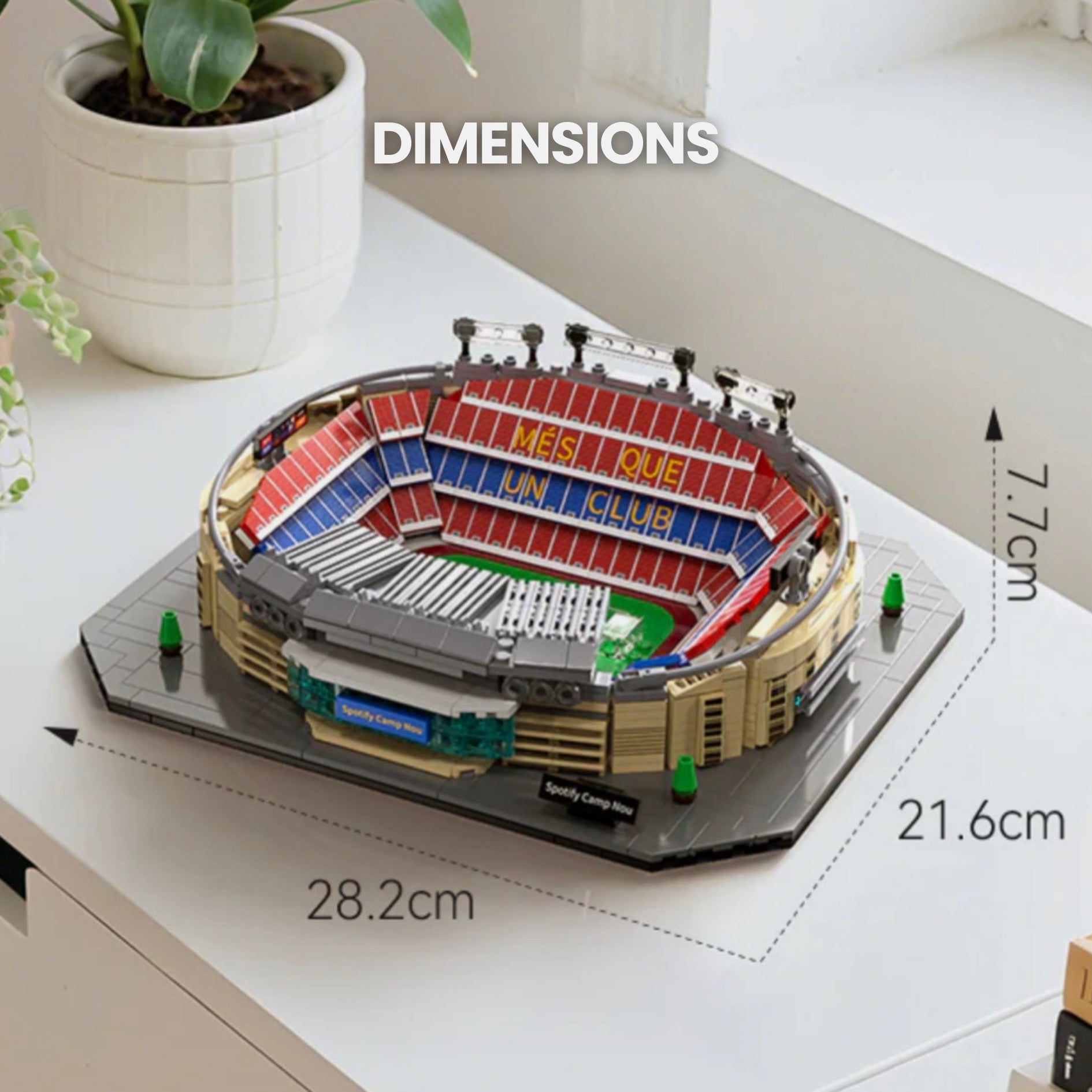 Brick MOC FC Barcelona Spotify Camp Nou | 728pcs - Brick Car Merchant