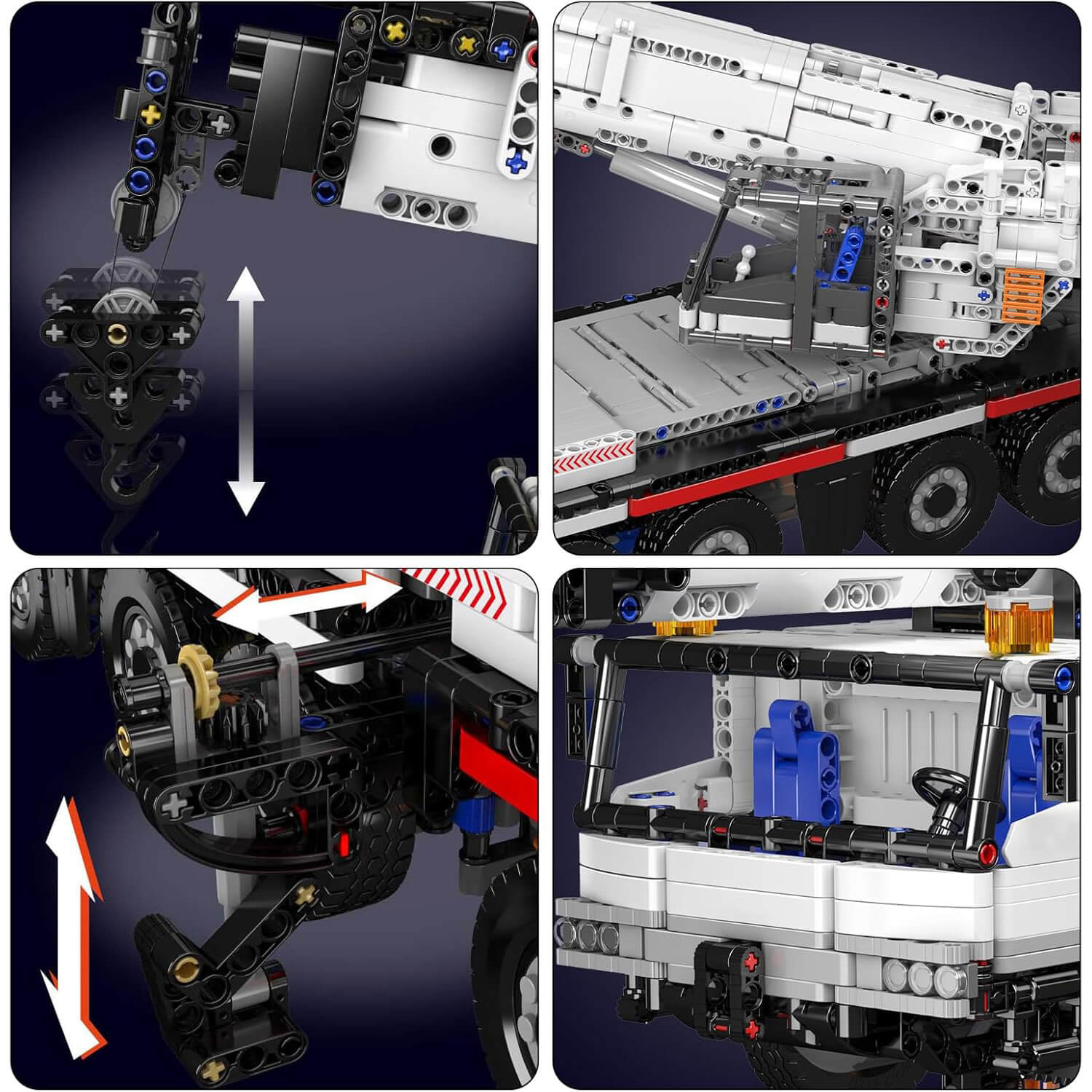 Brick MOC RC All-Terrain Crane Truck | 3247pcs - Brick Car Merchant