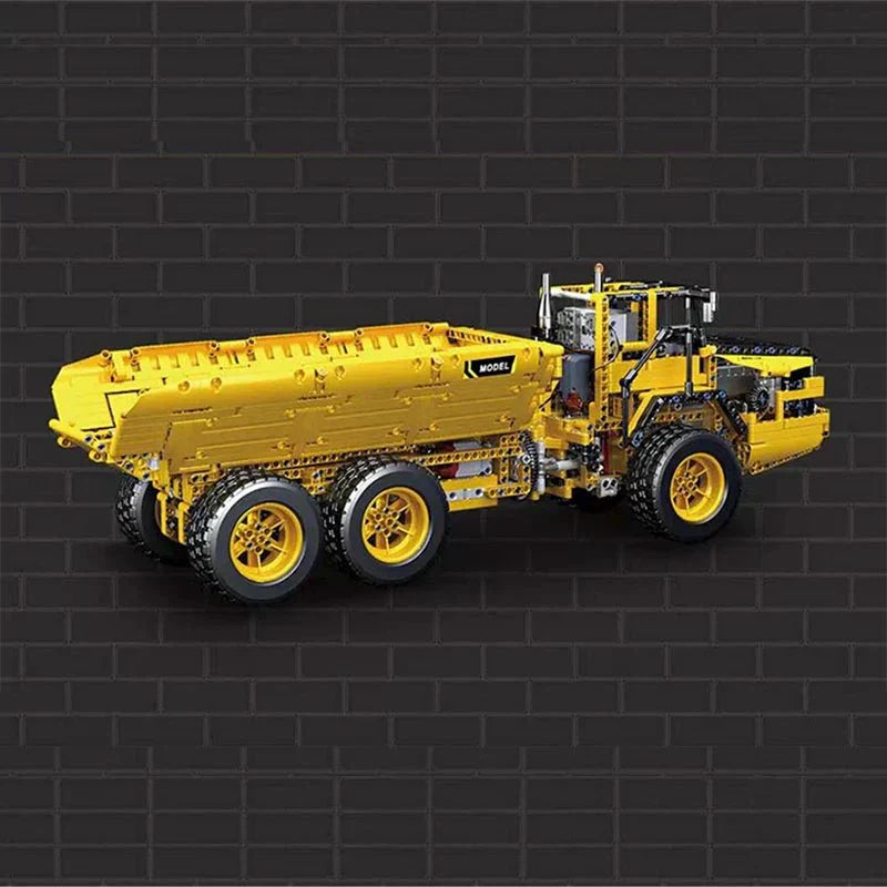 Brick MOC RC Articulated Dump Truck | 1888pcs - Brick Car Merchant