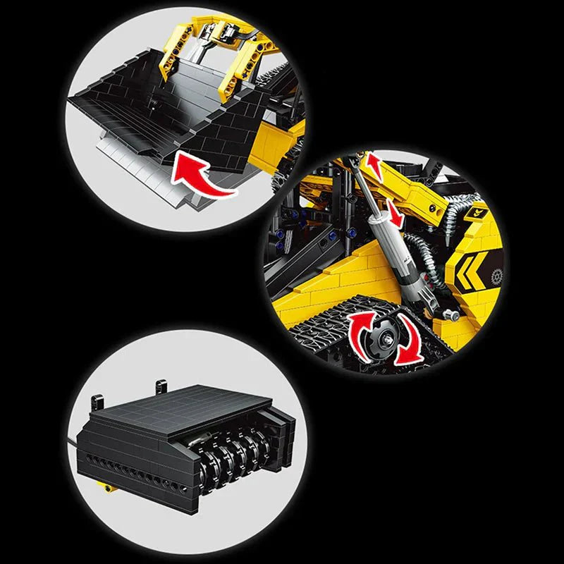 Brick MOC RC Compact Track Loader | 1800pcs - Brick Car Merchant