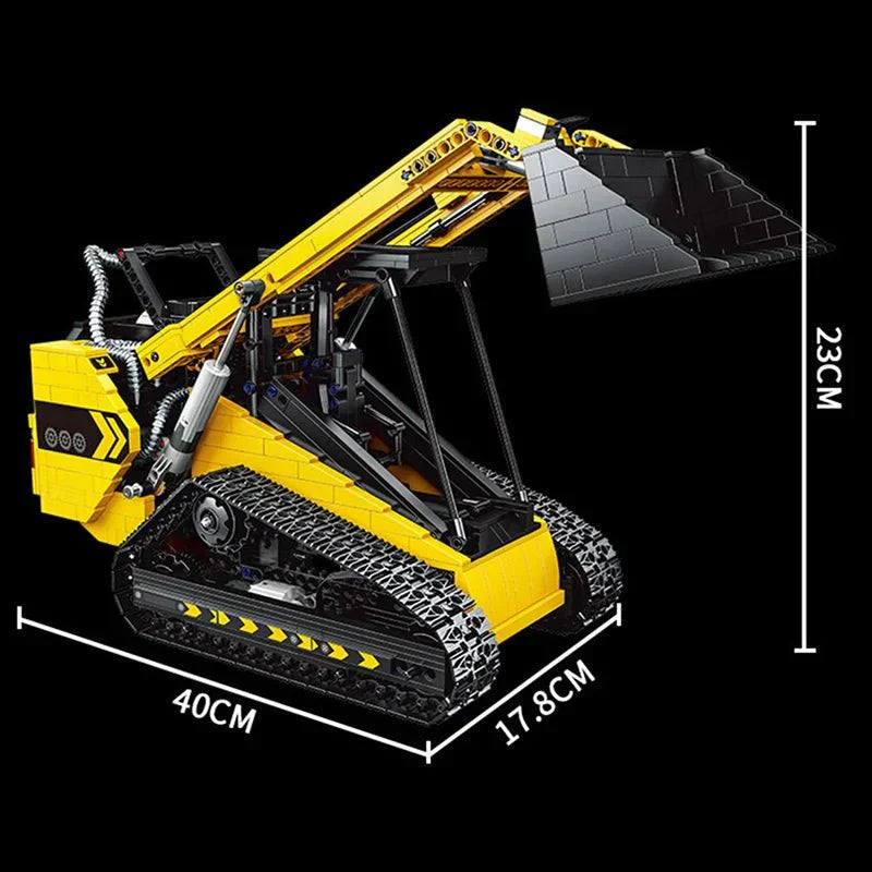 Brick MOC RC Compact Track Loader | 1800pcs - Brick Car Merchant
