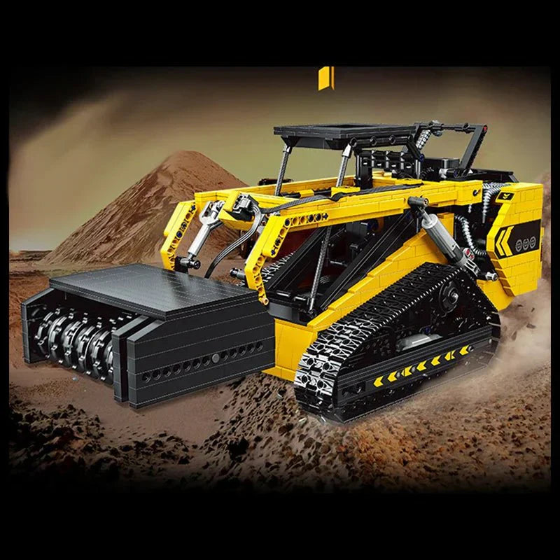 Brick MOC RC Compact Track Loader | 1800pcs - Brick Car Merchant