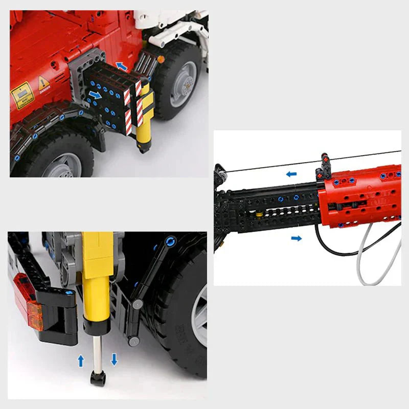 Brick MOC RC Heavy-Duty Crane Truck | 8238pcs - Brick Car Merchant