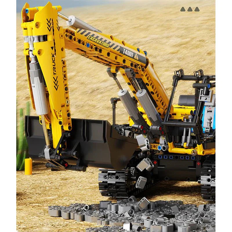Brick MOC RC Heavy-Duty Excavator | 2067pcs - Brick Car Merchant