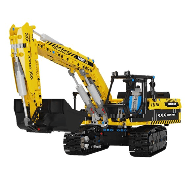 Brick MOC RC Heavy-Duty Excavator | 2067pcs - Brick Car Merchant