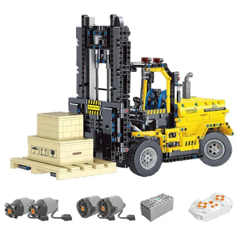 Brick MOC RC Industrial Forklift | 2027pcs - Brick Car Merchant