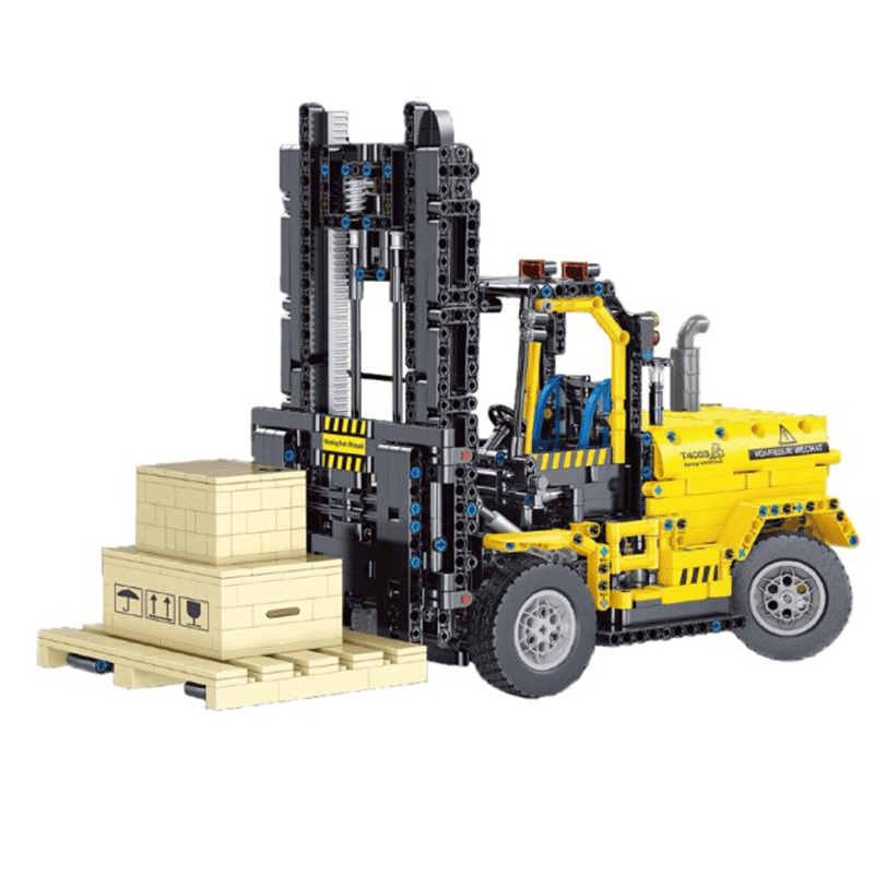 Brick MOC RC Industrial Forklift | 2027pcs - Brick Car Merchant