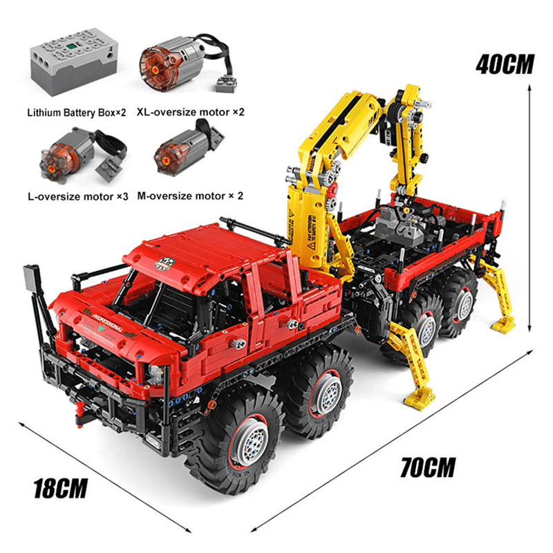 Brick MOC RC Logging Truck | 3068pcs - Brick Car Merchant