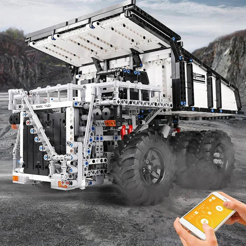 Brick MOC RC Mining Dump Truck | 2010pcs - Brick Car Merchant