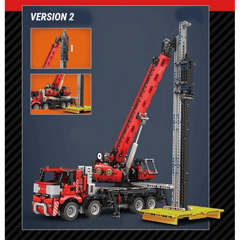 Brick MOC RC Mobile Crane | 2827pcs - Brick Car Merchant