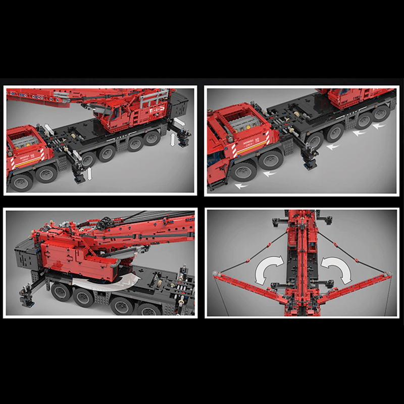 Brick MOC RC Mobile Crane Truck | 4460pcs - Brick Car Merchant