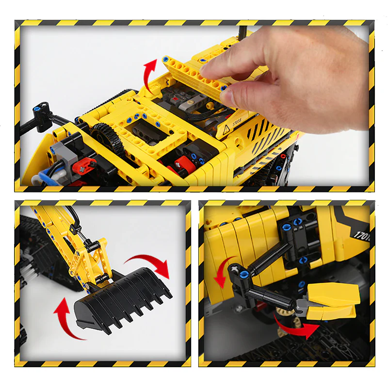 Brick MOC RC Morphing Excavator | 2236pcs - Brick Car Merchant