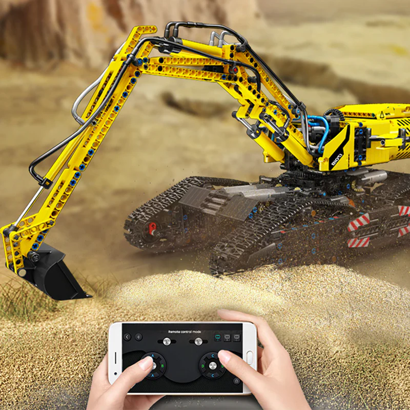 Brick MOC RC Morphing Excavator | 2236pcs - Brick Car Merchant