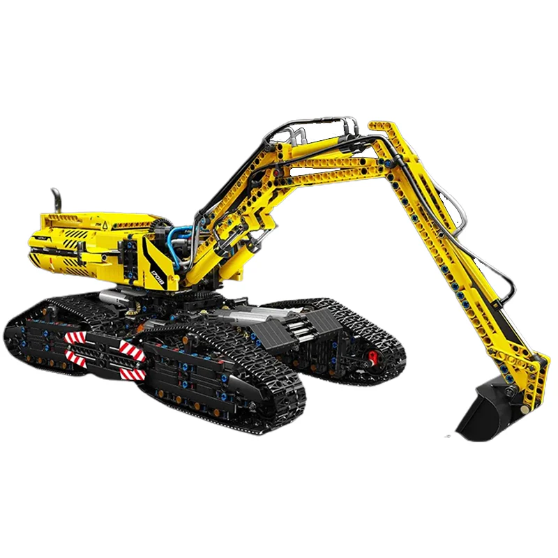 Brick MOC RC Morphing Excavator | 2236pcs - Brick Car Merchant