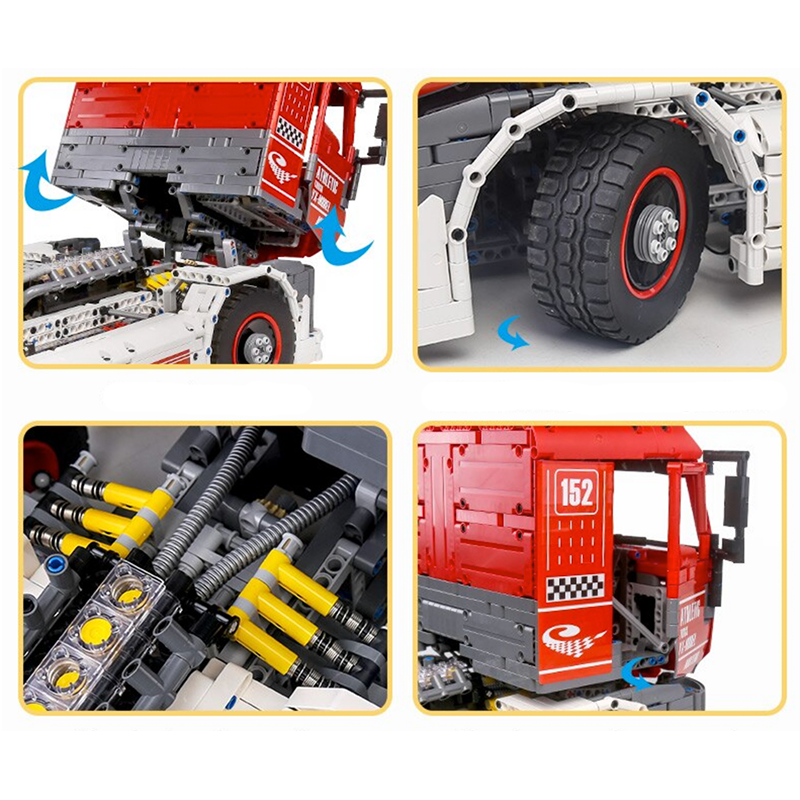 Brick MOC Race Truck Remote Control | 2638pcs - Brick Car Merchant