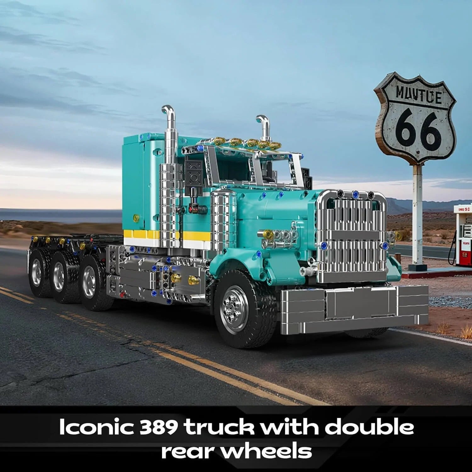 Brick MOC Remote Controlled American Truck | 2063pcs - Brick Car Merchant