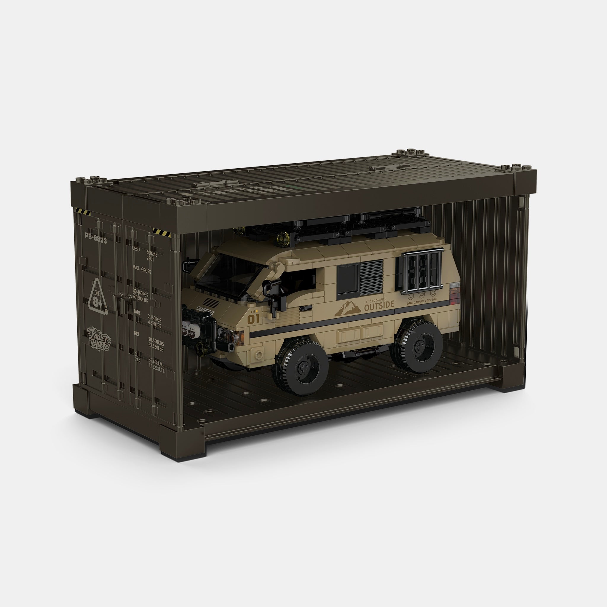 Brick MOC Retro 4x4 Camper Van - Brick Car Merchant