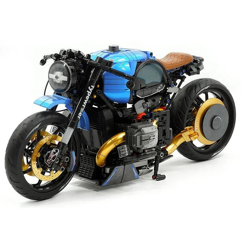 Brick MOC Retro Cafe Racer 1000 | 1591pcs - Brick Car Merchant