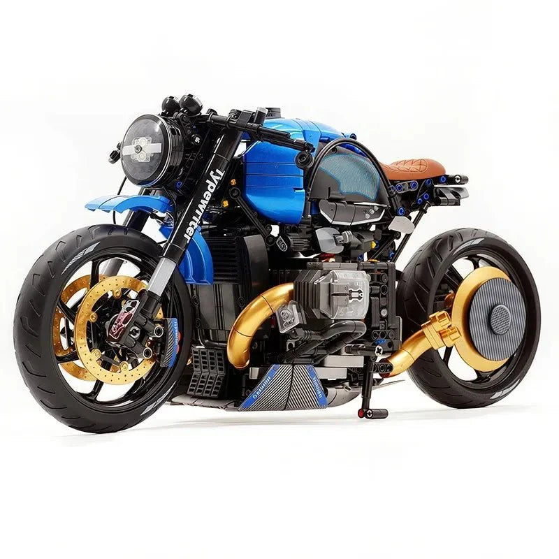 Brick MOC Retro Cafe Racer 1000 | 1591pcs - Brick Car Merchant