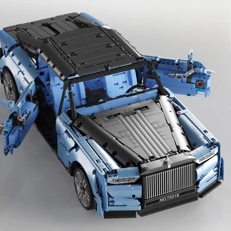 Brick MOC Rolls-Royce Wraith Boat Tail | Remote Control, Opening Features, Luxury Wine Cabinet, Removable Convertible Top, Signature Rolls-Royce Doors, 2903 pcs - Brick Car Merchant