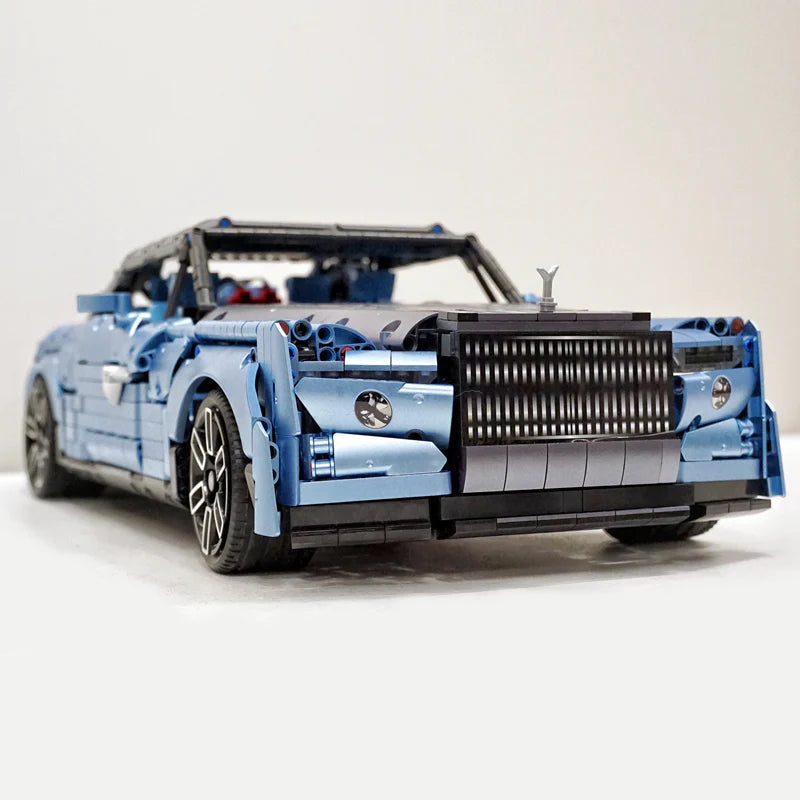 Brick MOC Rolls-Royce Wraith Boat Tail | Remote Control, Opening Features, Luxury Wine Cabinet, Removable Convertible Top, Signature Rolls-Royce Doors, 2903 pcs - Brick Car Merchant