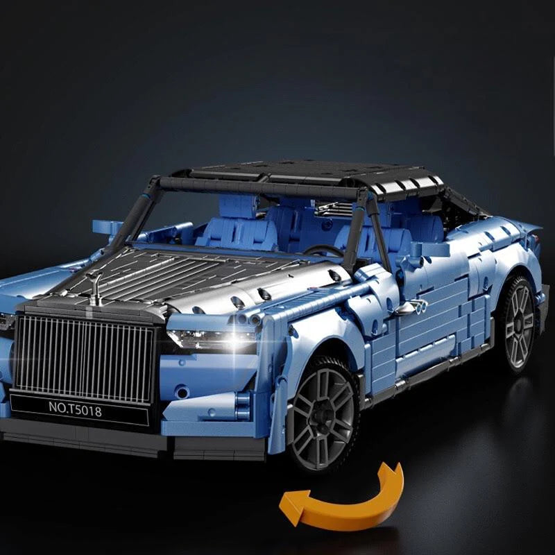 Brick MOC Rolls-Royce Wraith Boat Tail | Remote Control, Opening Features, Luxury Wine Cabinet, Removable Convertible Top, Signature Rolls-Royce Doors, 2903 pcs - Brick Car Merchant