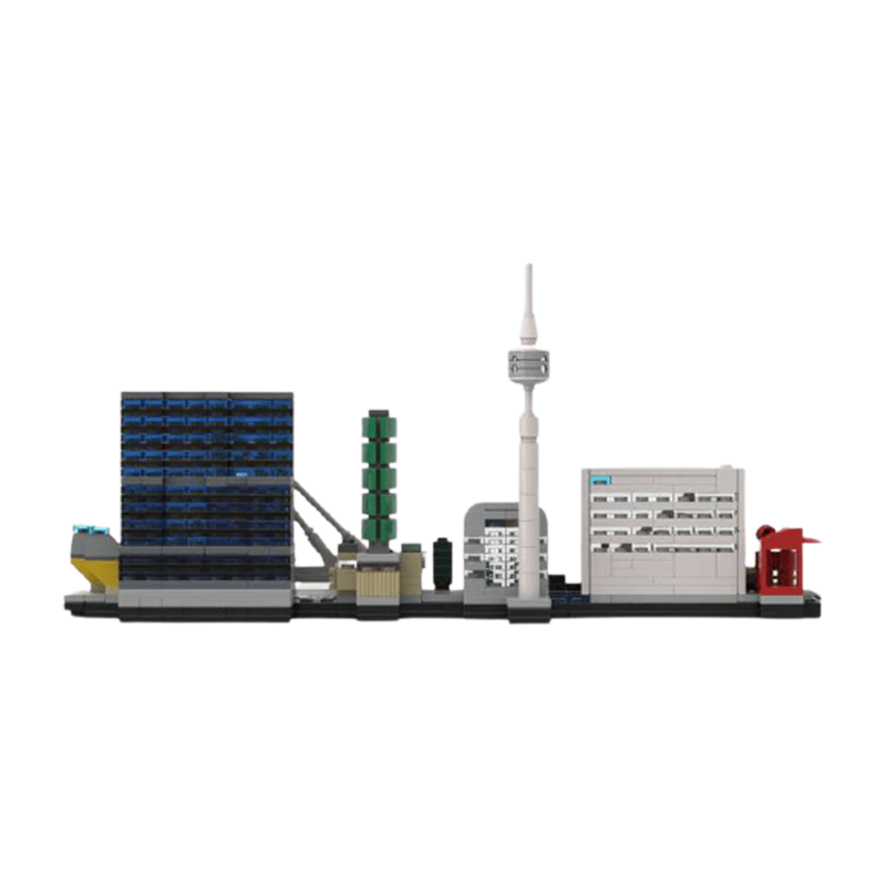 Brick MOC Rotterdam Skyline | 656pcs - Brick Car Merchant