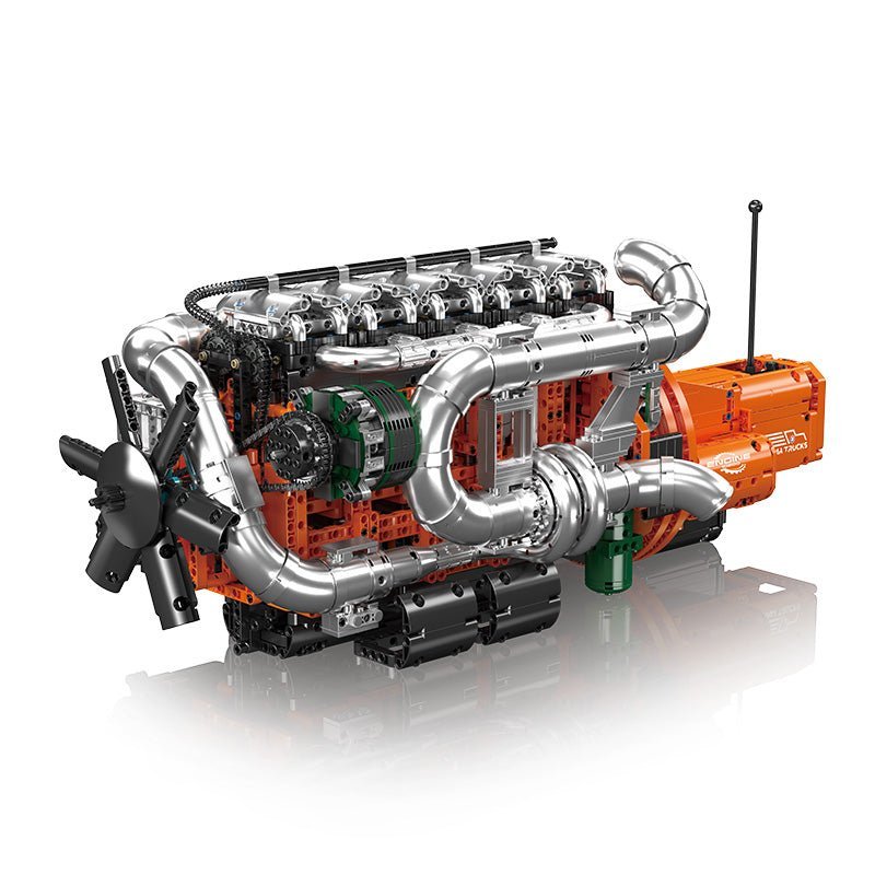 Brick MOC Scania Truck engine & Transmission | 3236pcs - Brick Car Merchant