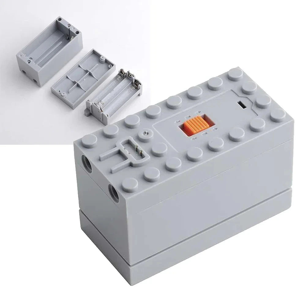 Brick MOC 9V AAA Battery Case - Brick Car Merchant