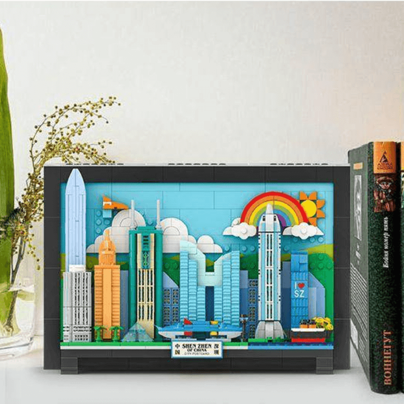 Brick MOC Shenzhen Skyline | 644pcs - Brick Car Merchant