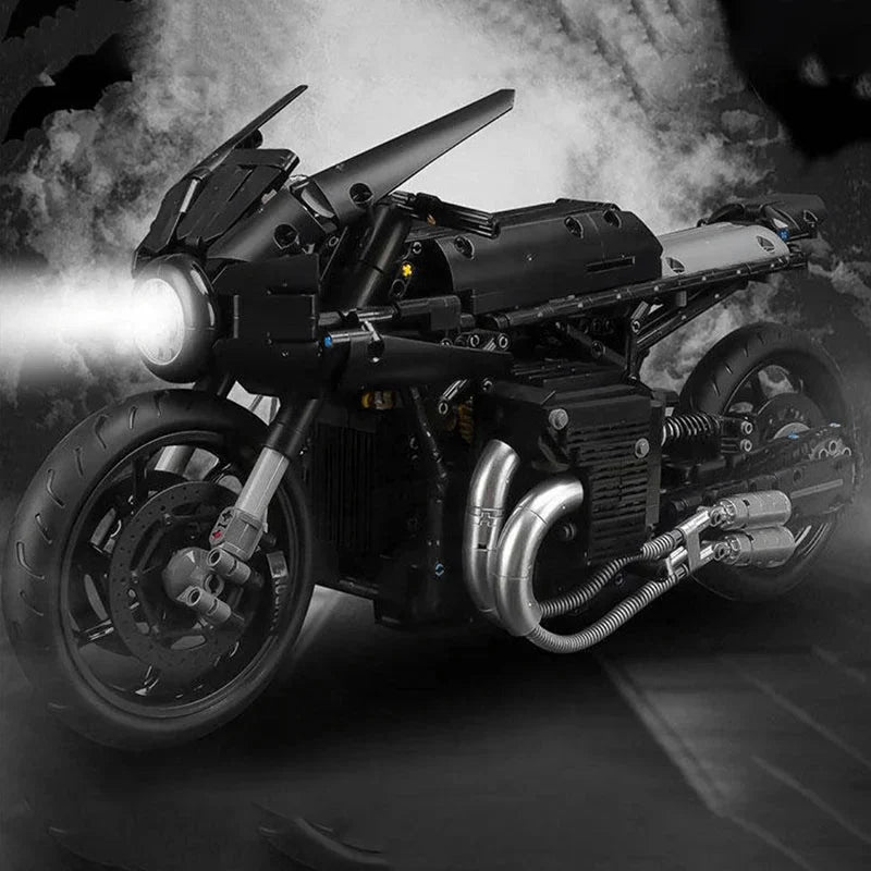 Brick MOC Stealth Shadow Street Bike | 1980pcs - Brick Car Merchant