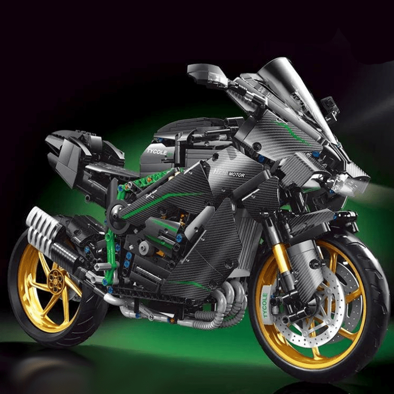 Brick MOC Supercharged Track Superbike | 1858pcs - Brick Car Merchant