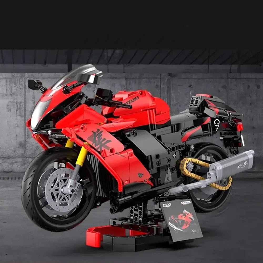 Brick MOC Suzuki Hayabusa | 1043pcs - Brick Car Merchant