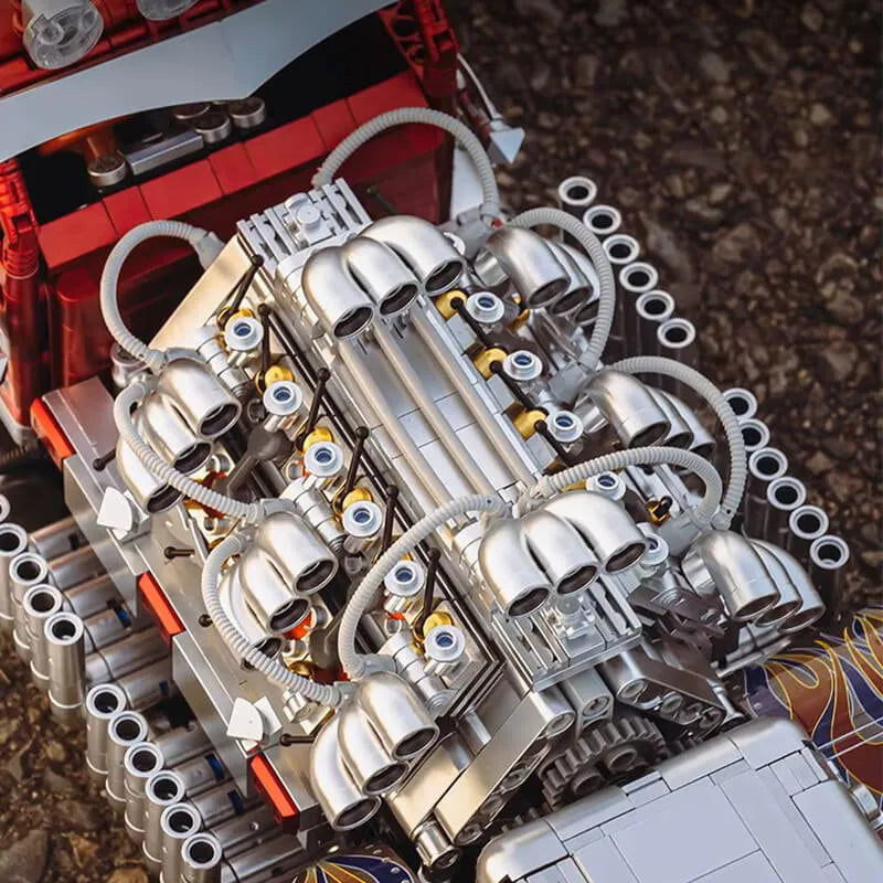 LEGO MOC Titan V24 Diesel Power Truck | 3484pcs - Brick Car Merchant