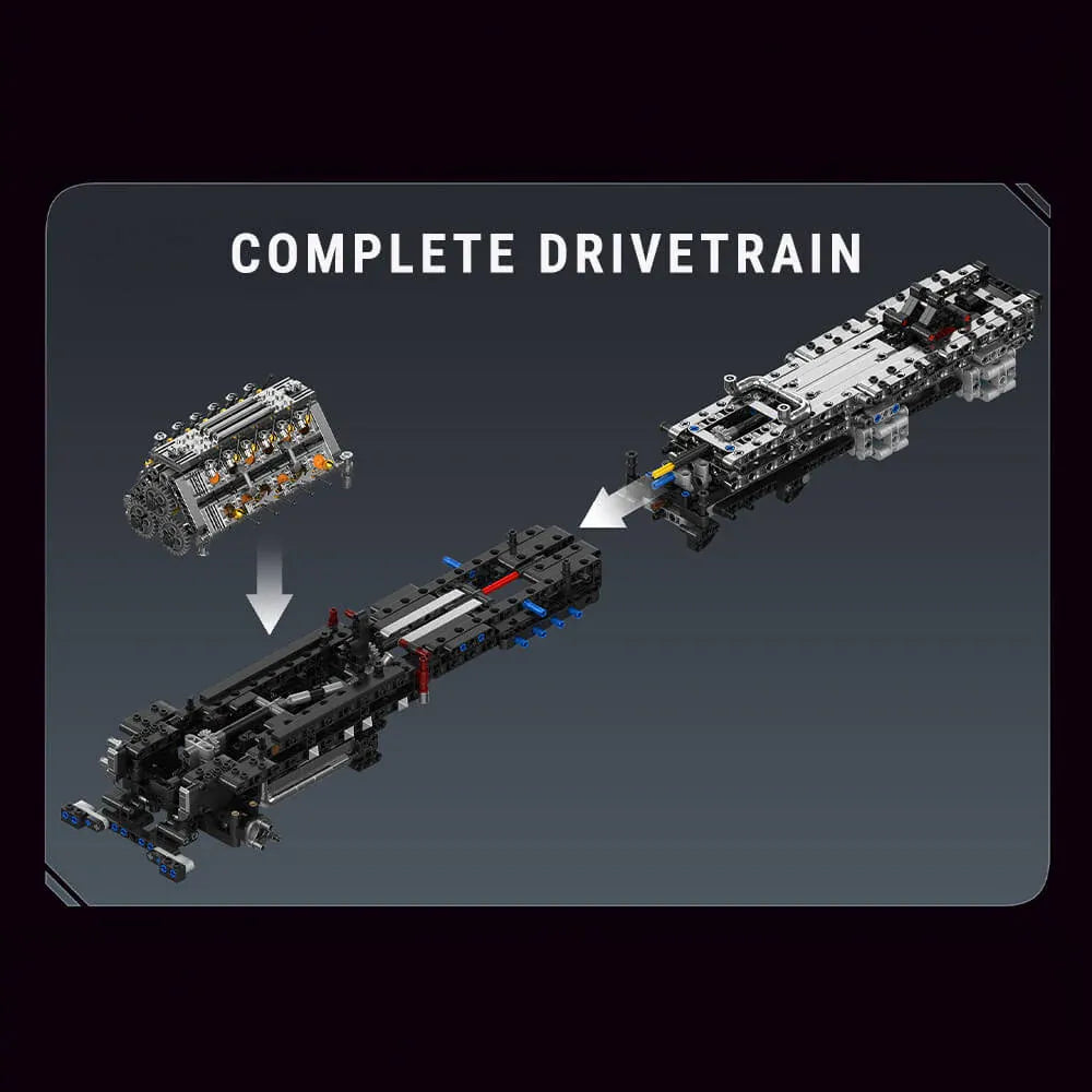 LEGO MOC Titan V24 Diesel Power Truck | 3484pcs - Brick Car Merchant